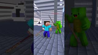 Buff Herobrine (Baby Zombie⌚) vs JJ - Black Myth Wukong vs Erlang - Baby zombie minecraft animations