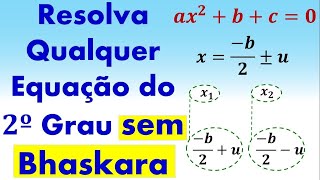 Resolva qualquer Equação do 2º Grau sem Bhaskara - REVISÃO ENEM MATEMÁTICA