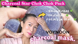 skincare REVIEW MASKER WAJAH- Charcoal Untuk Eksfoliasi Kulit-voynoon Charcoal Mask di kulit kering