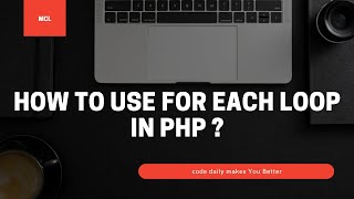 How to use foreach loop in PHP for single dimension array