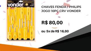 Jogo de chave de fenda.