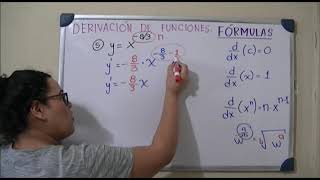 5. Derivada de una variable elevada a un exponente 3/3