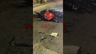 z1000 biker got accident and death on the spot #bikeaccident #civic #karachitrack