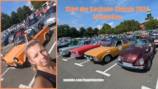 Oldtimer vom Feinsten am Start der Sachsen Classic 2024