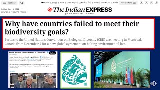 Aichi targets | UN Biodiversity Conference | COP 15 | Imp UPSC, SSC