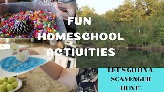 NATURE SCAVENGER HUNT//A GLIMPSE INTO OUR HOMESCHOOL ROUTINE//VLOG