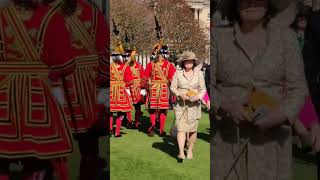 Royal Guards Marching At Buckingham Palace