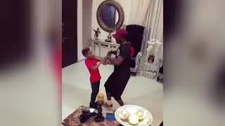 Psquare Peter Okoye's Son Vs Wizkid's Son   Dance Competition