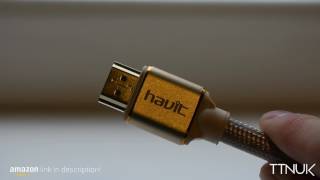 HAVIT v2.0 HDMI Cable 6.6ft/2m, High-Speed HDMI to HDMI Cable with Ethernet, Support 3D 4K@50/60