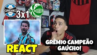 REACT GRÊMIO 3 X 1 JUVENTUDE MELHORES MOMENTOS REAÇÕES GRÊMIO CAMPEÃO GAÚCHO 2024