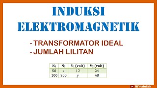 Pembahasan Soal Induksi Elektromagnetik | Jumlah Lilitan & Tegangan Transformator | Fisika SMA