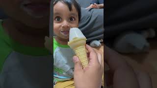 16 month old baby love to eat Ice-cream || #shortsyoutube #shorts