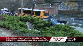 School bus involved in multi-vehicle crash in Westmoreland County