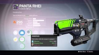 Destiny WEIRD WEAPON. Double Upgrade Perk?