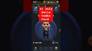 how to unlock 21 July daily combo card hamster Kombat | hamster Kombat daily combo cards