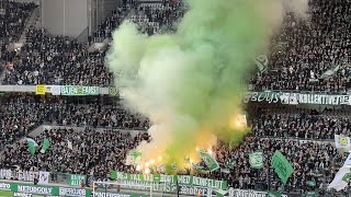 Hammarby IF - Malmö FF (2:2) 2024 INMARSCH + PYRO