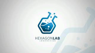 tutorial logo vector. hexagon lab