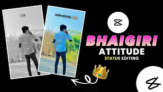 Bhaigiri Attitude Status Editing || Attitude Video Editing || Patil Creation ||