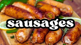 Sizzling Frying Sausages (asmr)