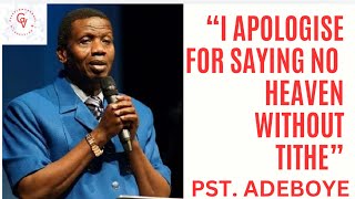 The GO. Of RCCG rendered apology to the public for his controversial tithe comment