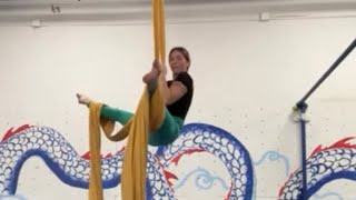 Day Two of Live Aerial Silks Challenge!