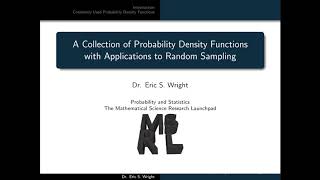 Presentation 13 A Collection Of Probability Density Functions