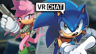 SONIC ENCOUNTERS JULIE SUE AT ANGEL ISLAND IN VR CHAT