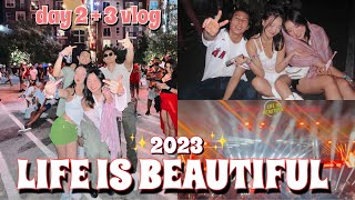 LIFE IS BEAUTIFUL 2023 🌈 day 2 & 3 vlog (ODESZA, Kendrick Lamar, etc.)