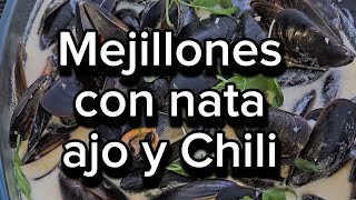 Mejillones con nata ajo y Chili Это  очень вкусно 👍 Лучший способ приготовить мидии