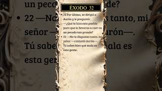 Éxodo 32, 21-22 #dios #biblia #versiculodeldia