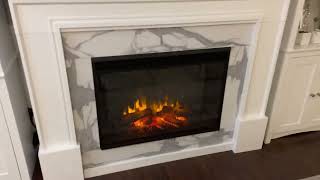 Real Flame Merced Grand Electric Fireplace in White, Looks great, easy install, works perfect!