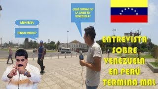 Crisis en VENEZUELA 2019 | Entrevista en Perú termina mal HD 2019