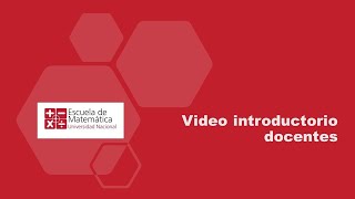 Video introductorio docentes