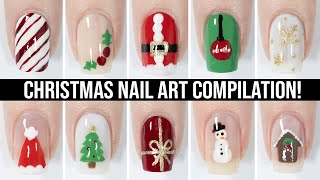 Nail Art For Christmas 🎄 Cute & Easy Nail Design Compilation For Christmas!