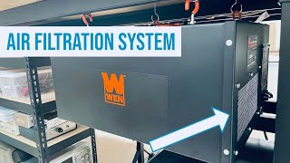 WEN Air Filtration System Unboxing And Installation