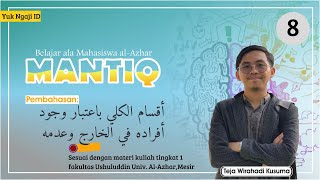 Belajar MANTIQ, materi tingkat 1 Fakultas Ushuluddin, Al-Azhar Mesir || Part 8