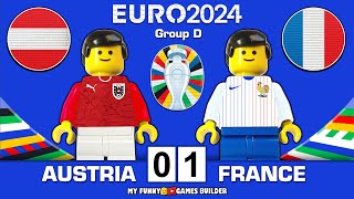 Austria vs France 0-1  - All Goals & Highlights EURO 2024 ( Group D ) Lego Football