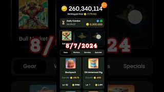 #Get free 5000000 Gemz Coins Daily Combination Card on July 8