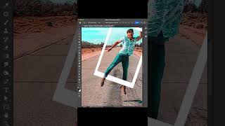 Creative Polaroid Effect in ✅ #photoshop | How to Design Trick | #graphic_art #sangla  #shorts