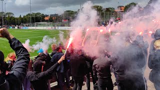 ADO Den Haag in Laakkwartier Sfeer 06.07.24 Seizoenstart 24/25 Den Haag Pyro Vuurwerk Legia Polska