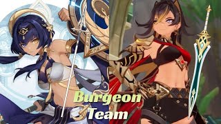 Candace & Dehya (R5 Makhaira Aquamarine) Burgeon Queen Team