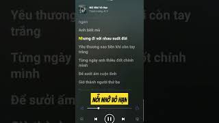 Nỗi Nhớ Vô Hạn - Thanh Hưng, ACV #music #karaoke #bigsalemuasam