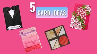 5 Amazing Greeting card ideas | Unique DIY Ideas