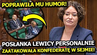 POSŁANKA LEWICY CHAMSKO ZAATAKOWAŁA KONFEDERATĘ! "MOŻE MINISTREM OBRONY ZOSTANIE PAN BERKOWICZ..."