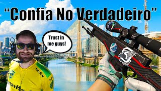 Doing trade ups trying to recreate an exact replica of FalleNs AWP Redline "Confia no verdadeiro"