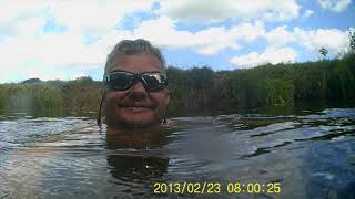 Wild Swimming at The River Stour,Suffolk 24 08 2020