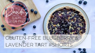 Gluten-free Blueberry & Lavender Tart 🫐 #shorts