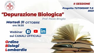 Webinar progetto Tutorship 7.0 depurazione biologica esame di stato Biologi