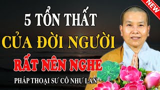 5 TỔN THẤT CỦA ĐỜI | Từ Những Câu Chuyện Có Thật (Cực Hay) - Pháp Thoại Sư Cô Như Lan