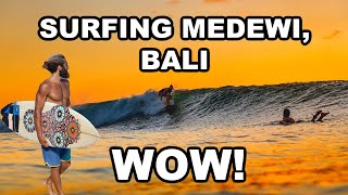 SURFING Bali's LONGEST Wave Medewi Point - 4K